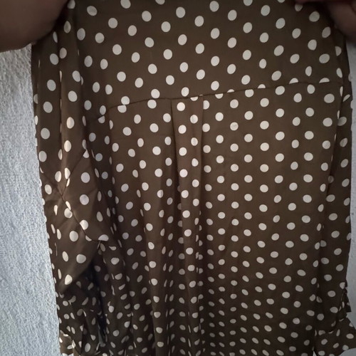 Zara polka dot shirt like new, olive color, size L