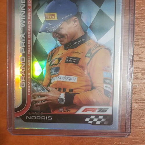 F1 Topps Chrome 2025 Lando Norris Grand Prix Winner Refractor 116 like new