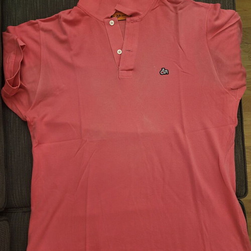Dur Polo Shirt used, short sleeve, size L, watermelon color