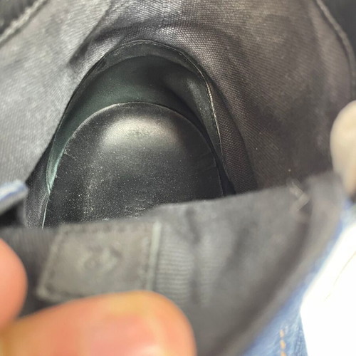 Hermes denim Climb sneakers used, size 42, blue