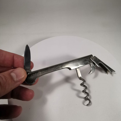 Hennessy Cognac vintage corkscrew bottle opener used