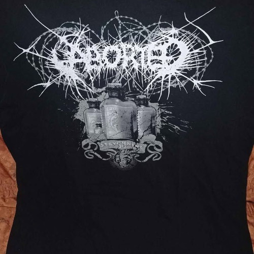 T-shirt Aborted large used, multicolor