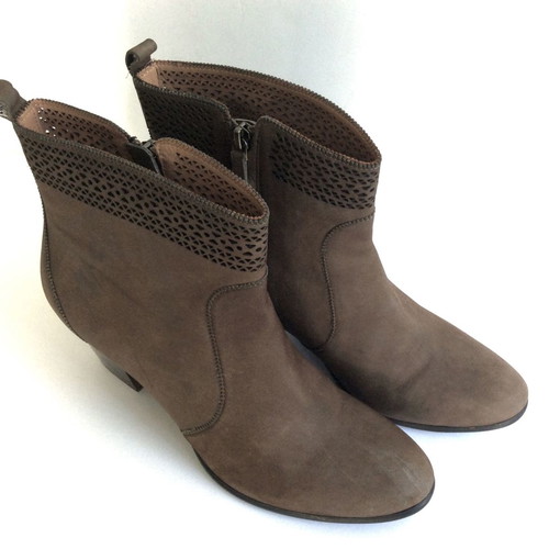 AERIN brown suede ankle boots used, size 39.5