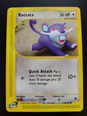 Pokemon Rattata 128/165 από τη συλλογή Expedition Base Set 2002 μεταχειρισμένο