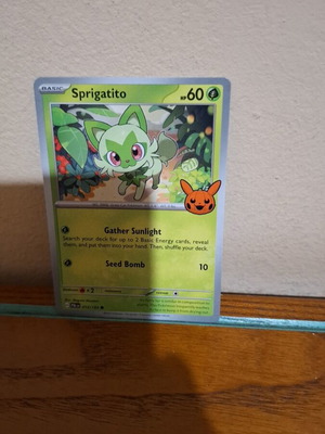 Pokemon Card Sprigatito in perfect condition