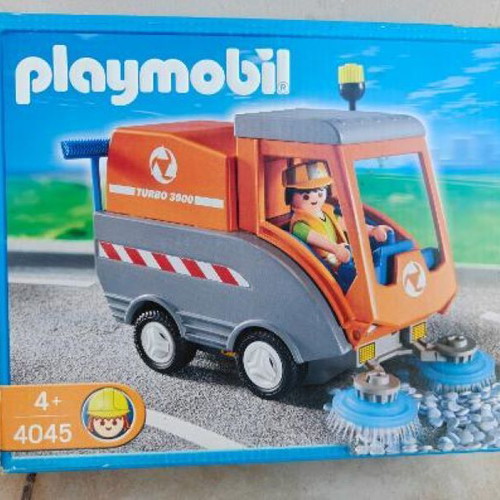 Playmobil 4045 Street Sweeper Vehicle used with original box