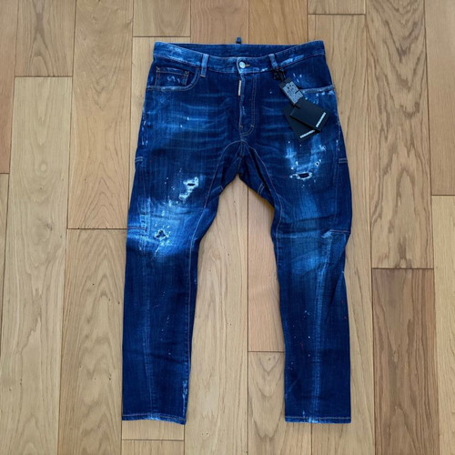 Dsquared2 Tidy Biker Jean S74LB0375 jeans new, size 48, blue