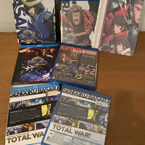 Samurai Kings Sengoku Basara Blu-Ray+DVD Combo Pack sealed, complete series