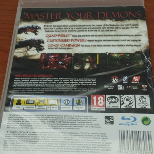 Darkness II PlayStation 3 used, cover in poor condition