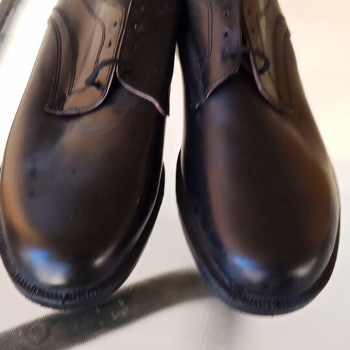 Pyrgos leather military shoes size 46 new black