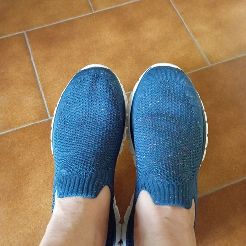 Skechers athletic shoes like new, size 37, blue