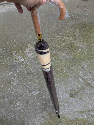 Umbrella new in brown, beige and gold colors