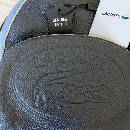 Lacoste σακίδιο πλάτης σαν καινούργιο, άσπρο και μπλε δέρμα