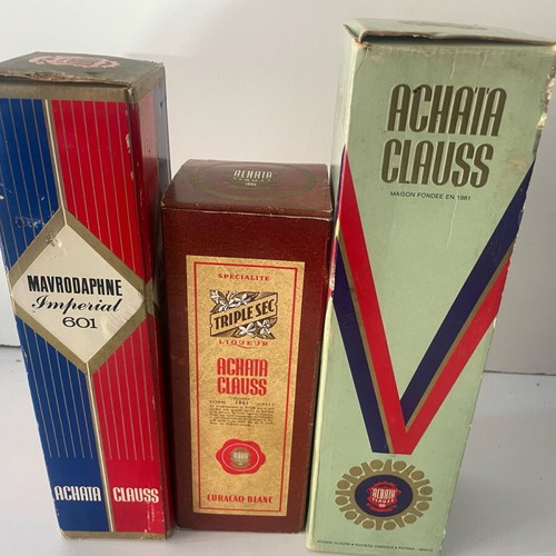 Achaia Clauss 3 bottles new, from 1986 and later