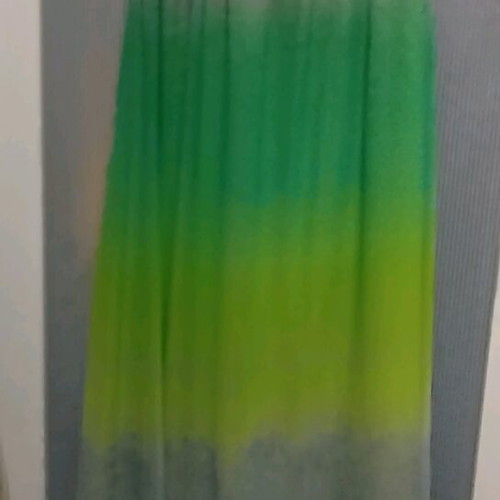 Dress women's long summer strapless like new, green, size M