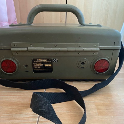 Vintage device used, plays radio, CD and cassette, needs service