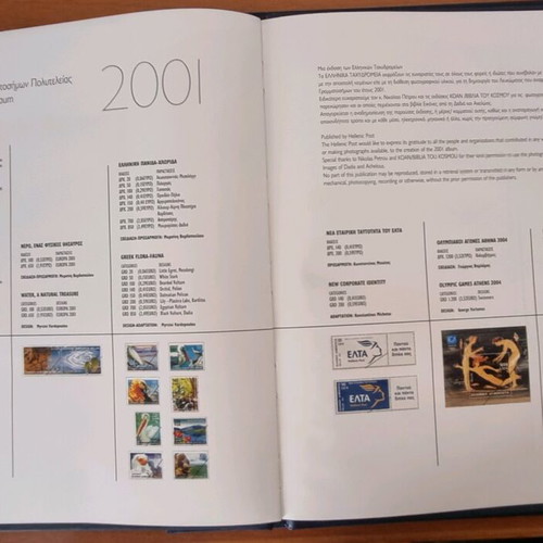 Annual stamp album 2001 new