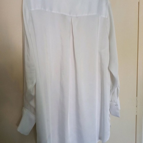 Satin oversized shirt H&M size XL like new, white
