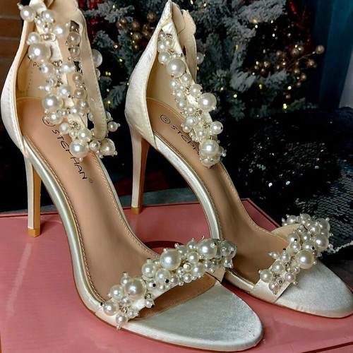 Satin type sandals new size 41