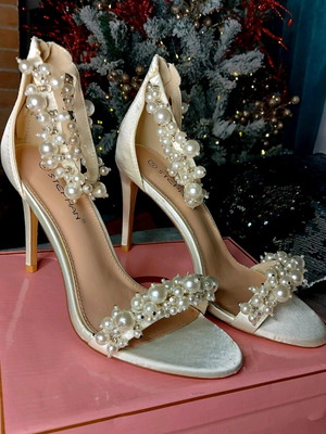 Satin type sandals new size 41