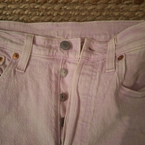 Levi's 501 women's pink jeans like new
