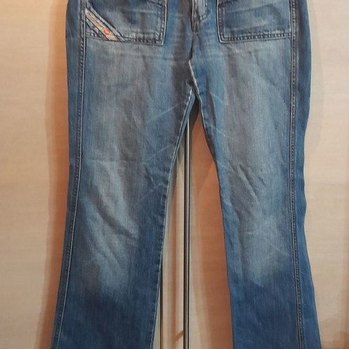 Vintage Diesel denim pants No26 used, light color with patina