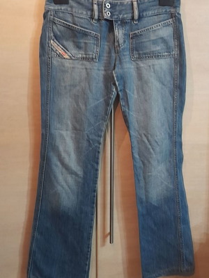 Vintage Diesel denim παντελόνι Νο26 μεταχειρισμένο, ανοιχτό χρώμα με πατίνα