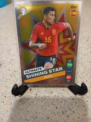 Topps football card from Lidl new Rodri sleeve