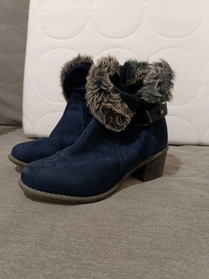 Blue ankle boots size 37 like new