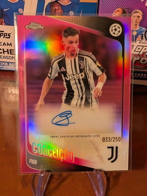 2025-26 Topps Chrome UCC Francisco Conceicao αυτόγραφο 33/250 σαν καινούργιο