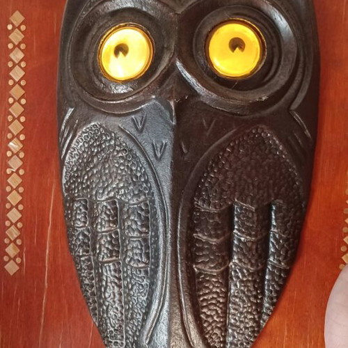 Vintage owl wall light 1983 used
