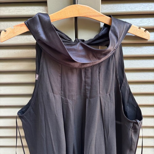 Attrattivo black voile dress like new, balloon knee-length