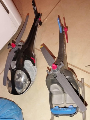 Playmobil helicopters used, pack of 2 with missing parts
