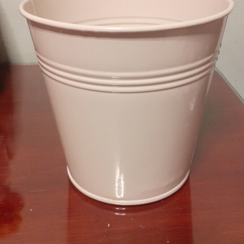 JUMPO metal flowerpots set of 5, 1.3 L capacity