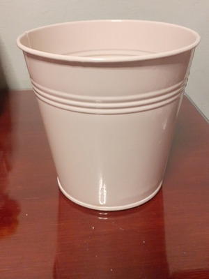 JUMPO metal flowerpots set of 5, 1.3 L capacity