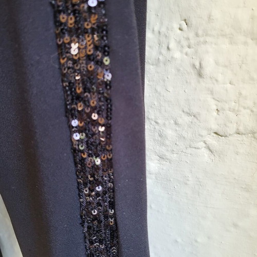 Marks & Spencer shiny black trousers size 12 long like new