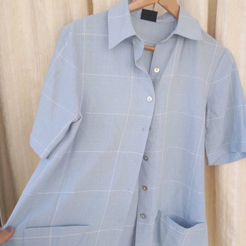 Vintage shirt like new, airy, blue, size L