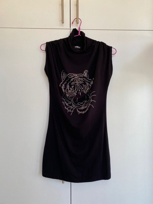 Black tight turtleneck dress like new