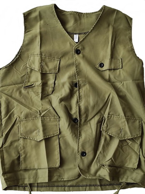 Εργονομικό γιλέκο χακί από ψιλό ύφασμα XL αμεταχείριστο