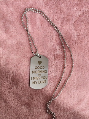 Steel necklace new