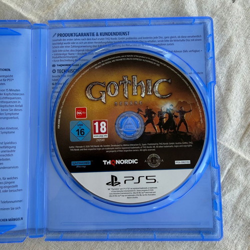 Gothic 1 Remake PS5 game, excellent condition