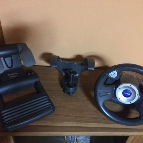 Saitek USB steering wheel used, few times
