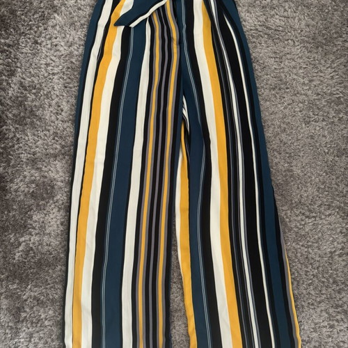 Bershka wide pants size 38 like new, multicolor