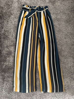 Bershka wide pants size 38 like new, multicolor