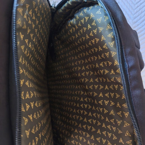 National Geographic backpack used, black and yellow