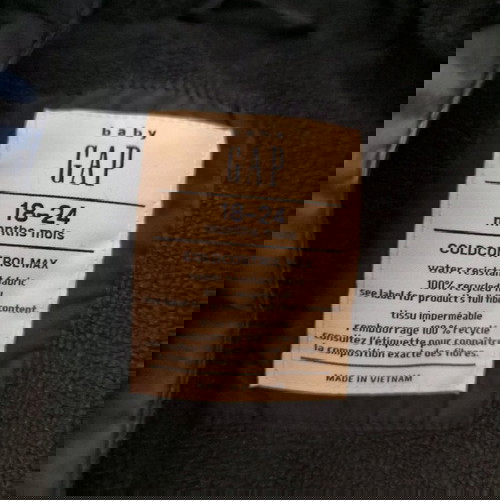 Baby GAP Μπουφάν COLDCONTROL MAX – Unisex (18–24 μηνών)