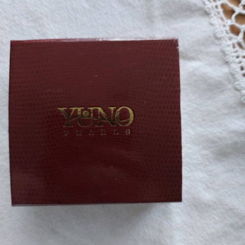 YUNO jewelry set with natural pearls and silver used