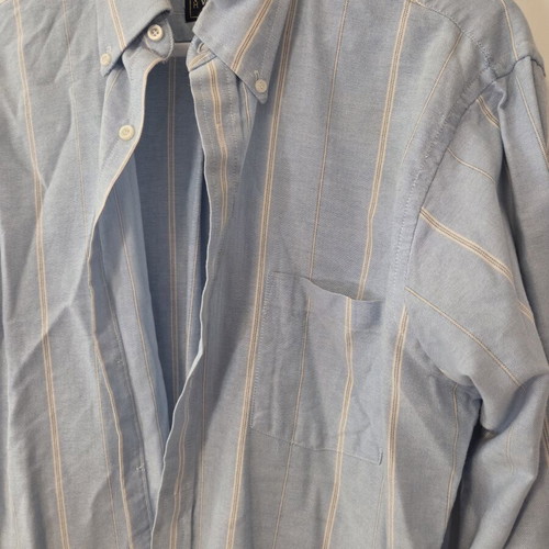 Blue striped shirt size L, like new