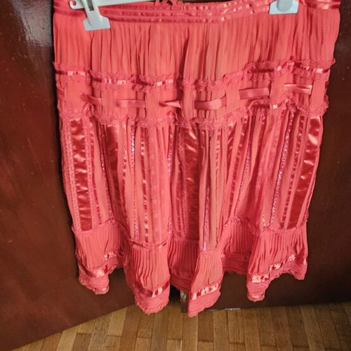 Skirt and blouse set used, red, Rena Lange brand, size M 38 10