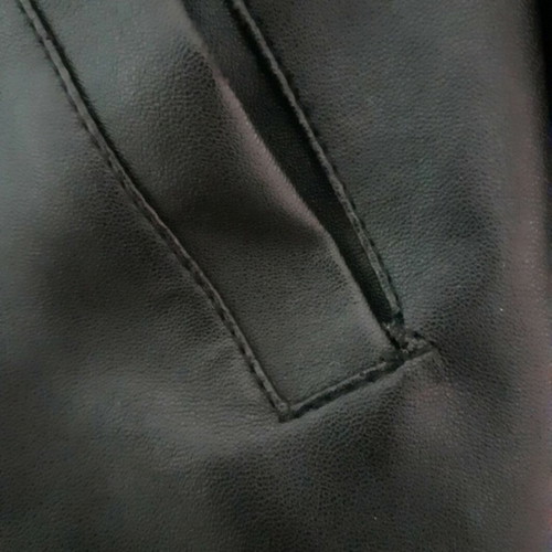 Jacket leather used, black, size S